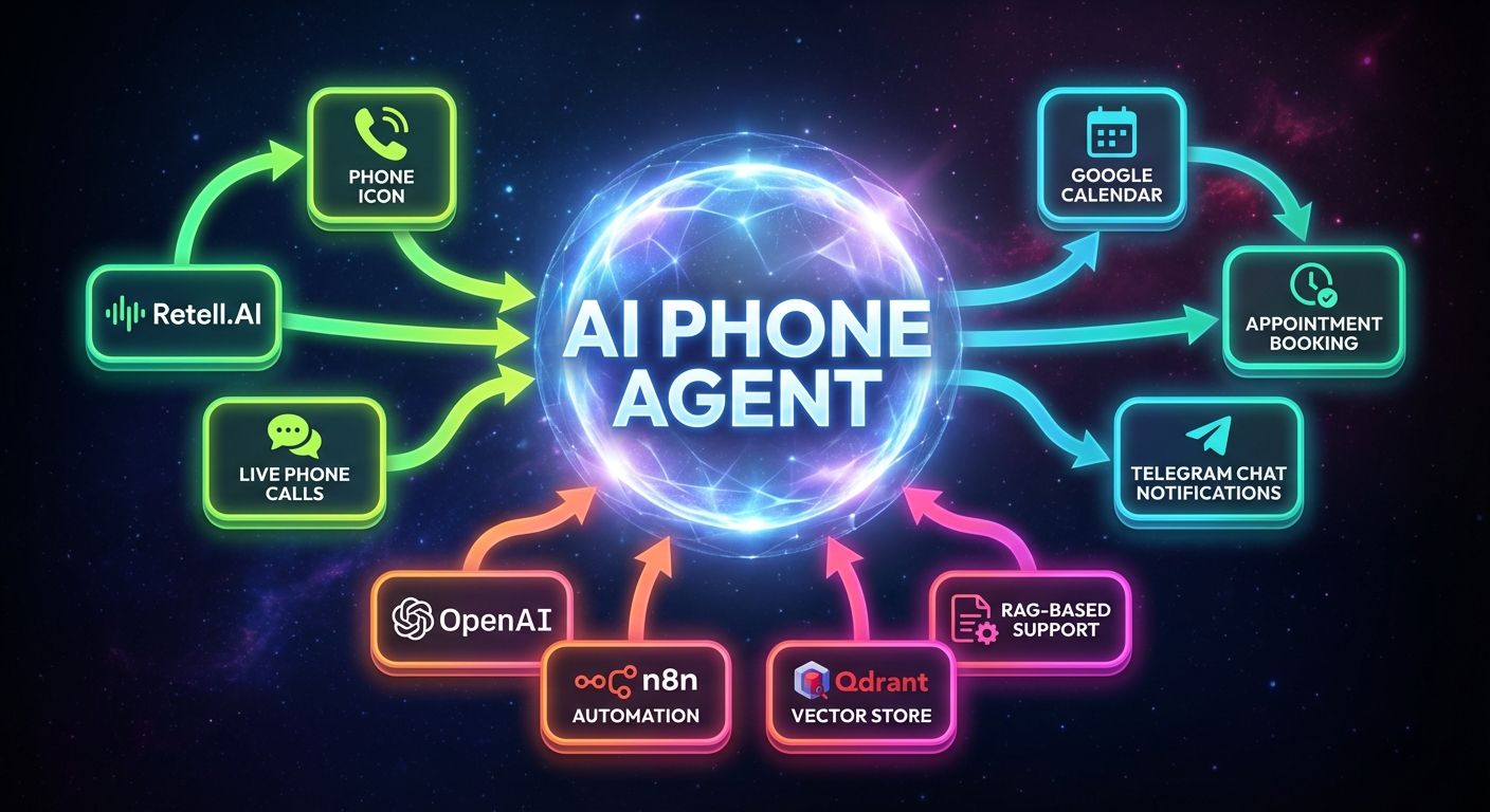 AI Phone Agent – AI Agent for Call Handling, Appointment Booking, and RAG-based Support – Complete Guide
